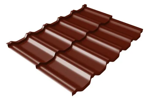 Металлочерепица модульная Квинта Uno Grand Line c 3D резом 0,5 Quarzit lite RAL 3005 красное вино купить в Костроме