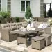Комплект мебели AFINA плетеной из иск. ротанга AFM-307B Beige купить в Костроме