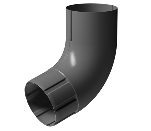 Колено 72° D90 Döcke STAL PREMIUM Графит, (RAL 7024) купить в Костроме