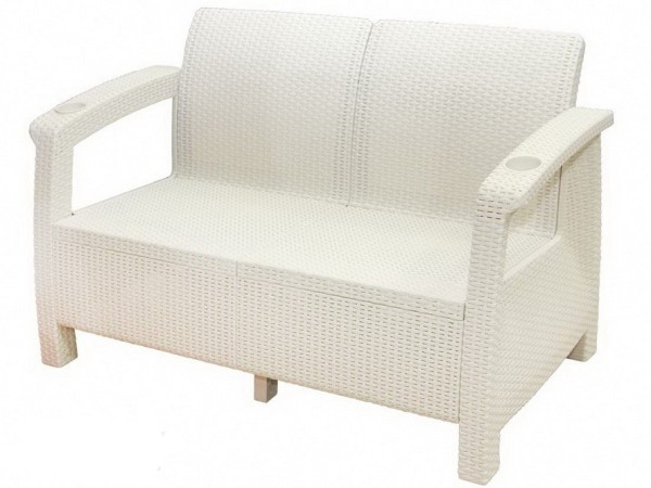 Двухместный диван Yalta Sofa Seаt белый купить в Костроме