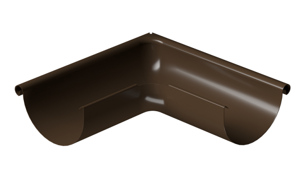 Угол внешний 90° D125 Döcke STAL PREMIUM Каштан, (RAL 8017) купить в Костроме