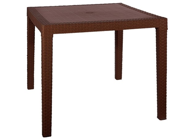 Стол квадратный FIJI Quatro Table Коричневый купить в Костроме