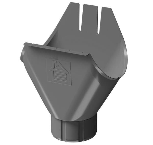 Воронка желоба D125 Döcke STAL PREMIUM Графит, (RAL 7024) купить в Костроме
