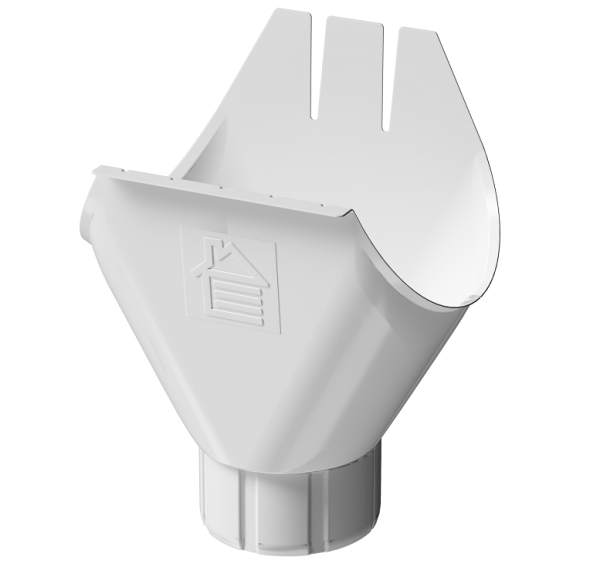 Воронка желоба D125 Döcke STAL PREMIUM Пломбир, (RAL 9010) купить в Костроме