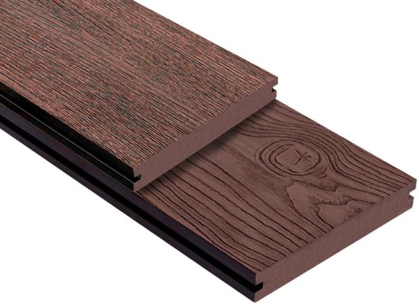 Террасная доска ДПК Outdoor 3D полнотелая STORM/OCEAN BROWN коричневая микс купить в Костроме