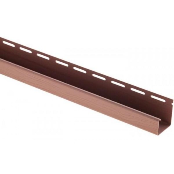 J-профиль Люкс Крашенный, T-15, ВН, Красно-коричневый купить в Костроме