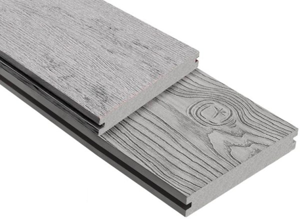Террасная доска ДПК Outdoor 3D полнотелая STORM/OCEAN GREY серая микс купить в Костроме
