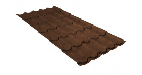 Металлочерепица квинта плюс 0,45 Safari Twincolor Brown купить в Костроме