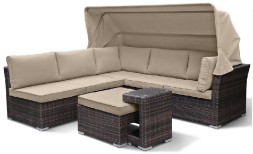 Диван-Трансформер AFINA плетеный из иск. ротанга AFM-320B Brown