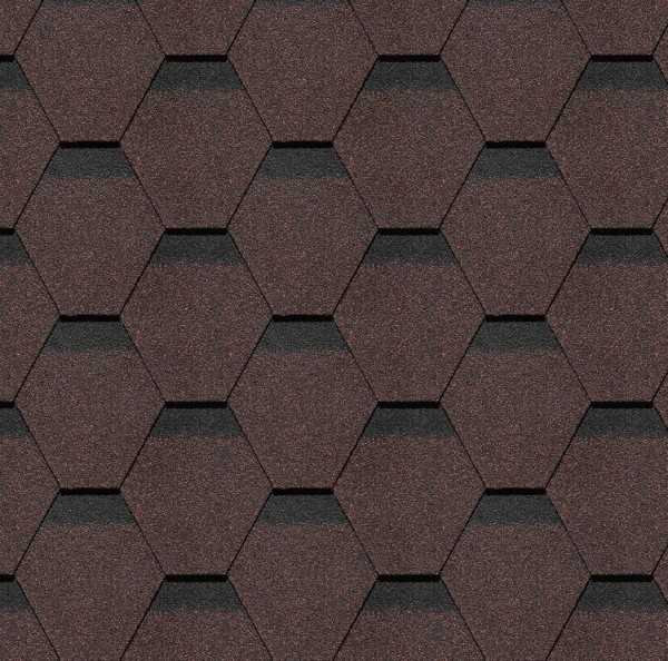 Гибкая черепица Docke, коллекция Шеффилд – Корица купить в Костроме