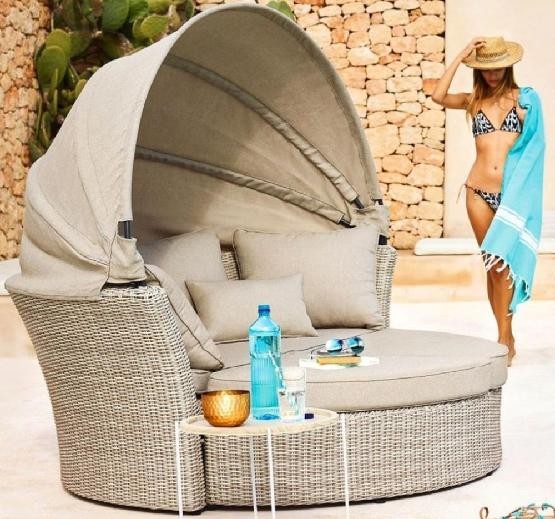Диван-Трансформер AFINA плетеный из иск. ротанга AFM-325 Beige купить в Костроме