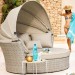 Диван-Трансформер AFINA плетеный из иск. ротанга AFM-325 Beige купить в Костроме