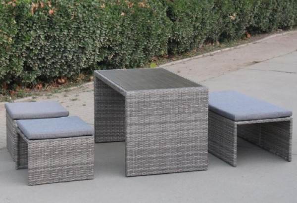 Диван-Трансформер AFINA плетеный из иск. ротанга S330G-W78 Grey купить в Костроме