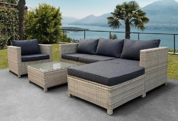 Комплект мебели AFINA плетеной из иск. ротанга YR821G Grey/Grey купить в Костроме