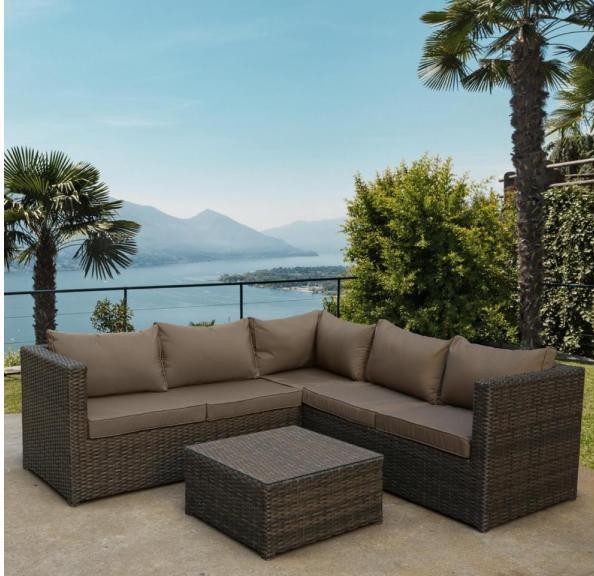 Комплект мебели AFINA плетеной из иск. ротанга YR825A Brown/Beige купить в Костроме