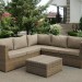 Комплект мебели AFINA плетеной из иск. ротанга YR825B Beige купить в Костроме