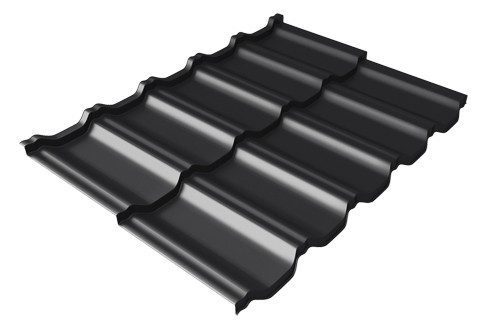 Металлочерепица модульная Квинта Uno Grand Line c 3D резом 0,5 Rooftop Matte RAL 9005 черный купить в Костроме