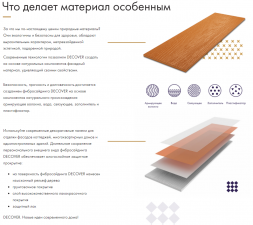 Фибросайдинг DECOVER 3600 x 190 x 8 мм Brown