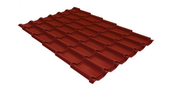 Металлочерепица классик 0,5 Satin RAL 3009 оксидно-красный купить в Костроме