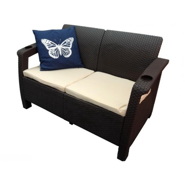 Двухместный диван Yalta Sofa Seаt венге купить в Костроме