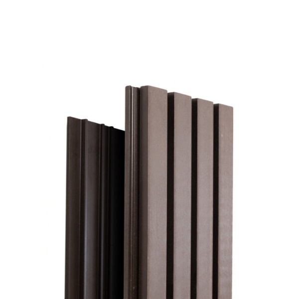 Фасадная доска Ecodecking Техно реечная 200х26х3000 Венге купить в Костроме Фасадная доска Ecodecking Техно реечная 200х26х3000 Венге купить в Костроме