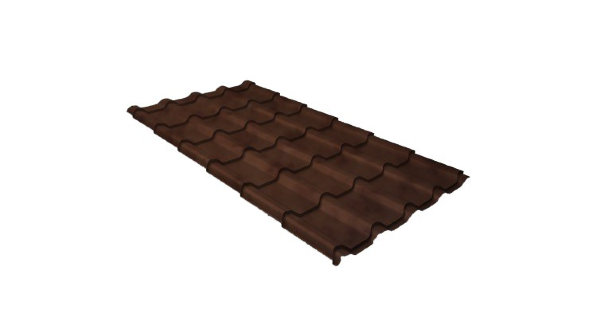 Металлочерепица камея 0,45 Safari Twincolor Brown купить в Костроме