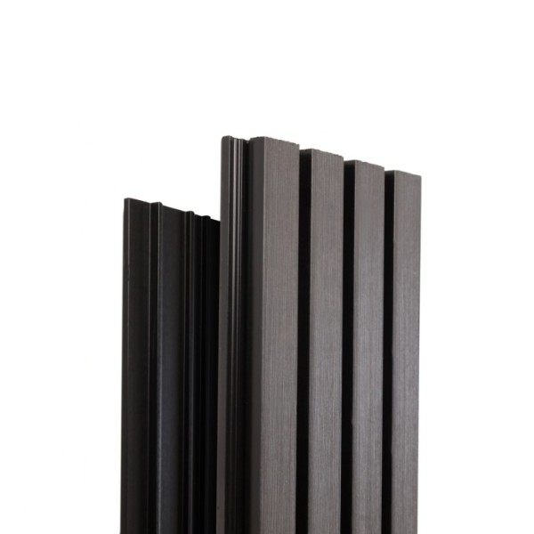 Фасадная доска Ecodecking Техно реечная 200х26х3000 Графит купить в Костроме Фасадная доска Ecodecking Техно реечная 200х26х3000 Графит купить в Костроме