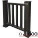 Ограждение из ДПК Outdoor Классик 3D STORM чёрный купить в Костроме