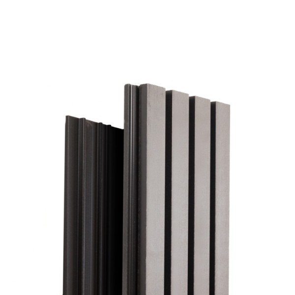 Фасадная доска Ecodecking Техно реечная 200х26х3000 Серый купить в Костроме Фасадная доска Ecodecking Техно реечная 200х26х3000 Серый купить в Костроме