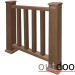 Ограждение из ДПК Outdoor Классик 3D STORM коричневый микс купить в Костроме