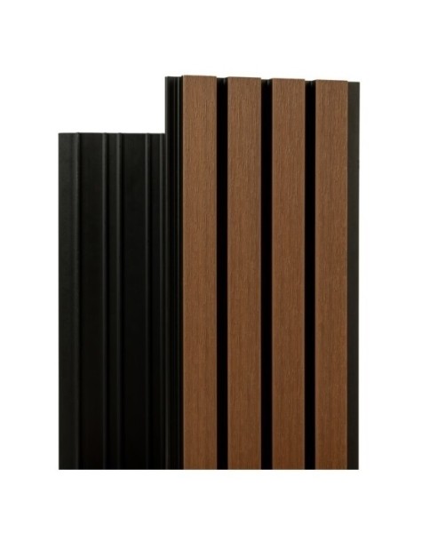 Фасадная реечная панель Ecodecking Скай коэкструзия 200х20х3000 Тик купить в Костроме Фасадная реечная панель Ecodecking Скай коэкструзия 200х20х3000 Тик купить в Костроме