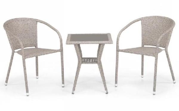 Комплект плетеной мебели AFINA из иск. ротанга T25C/Y137C-W85 Latte 2Pcs купить в Костроме