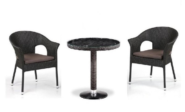 Комплект плетеной мебели AFINA из иск. ротанга T601/Y79A-W53 Brown 2Pcs купить в Костроме