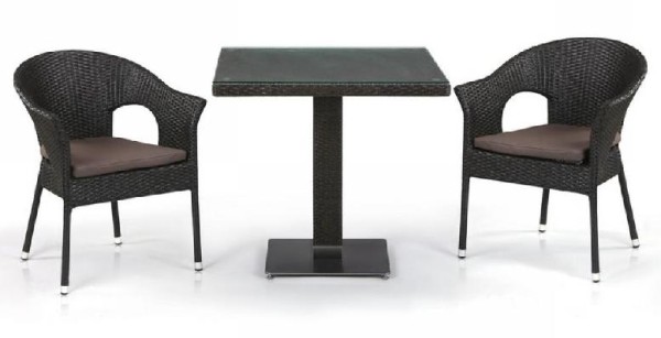 Комплект плетеной мебели AFINA из иск. ротанга T605SWT/Y79A-W53 Brown 2Pcs купить в Костроме