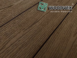 Террасная доска из ДПК  WOODVEX Select Темно-коричневый