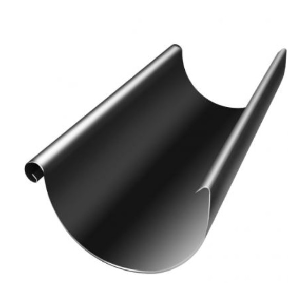 Водосток Grand Line 125x90 – Желоб 3м RAL 9005 купить в Костроме