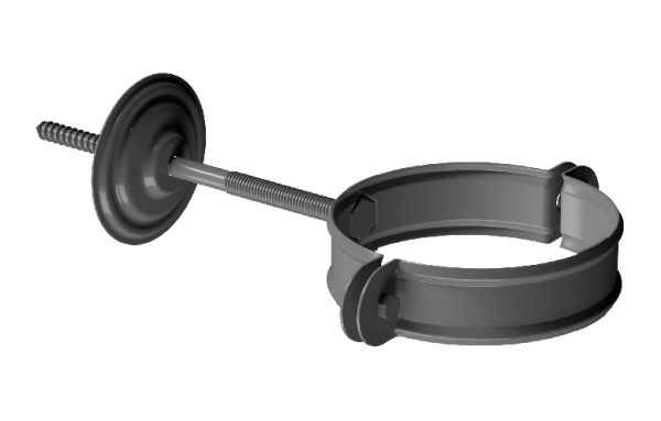 Хомут трубы D90 Döcke STAL PREMIUM Графит, (RAL 7024) купить в Костроме