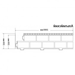 Фасадная панель Доломит Альпийский 2 м Корица