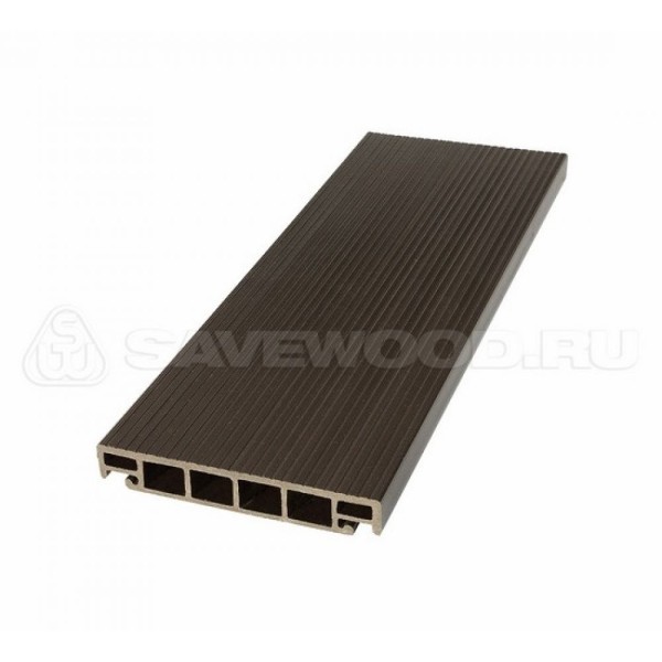 Террасная доска из ДПК SW-Salix «SaveWood» темно-коричневый купить в Костроме