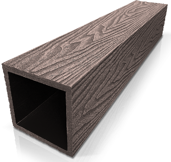 Столб ДПК 3D GardenParkett фактура дерева Венге купить в Костроме