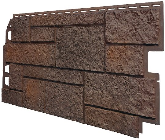 Фасадная панель VOX Sandstone (Сандстоун) темно коричневый купить в Костроме