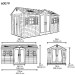 Сарай пластиковый LifeTime 15x8 DD купить в Костроме