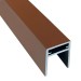 П-профиль Алюминиевый EasyDecking 35x25 Коричневый купить в Костроме