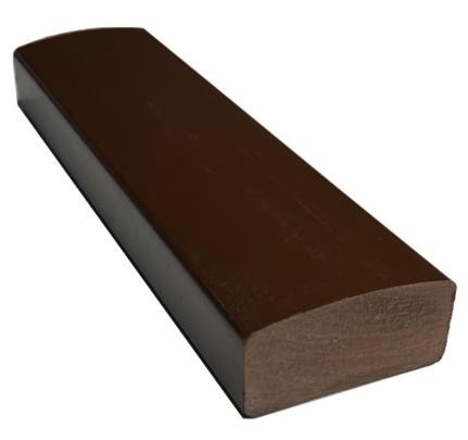 Лавочный брус Ecodecking Некст полнотелый глянцевый 70х35 шоколад купить в Костроме