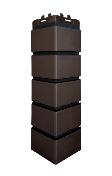 Угол Grand Line клинкерный кирпич ПРЕМИУМ Шоколадный (шов RAL 9005) купить в Костроме