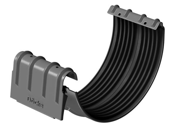 Соединитель желобов D125 Döcke STAL PREMIUM Графит, (RAL 7024) купить в Костроме
