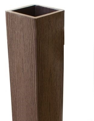 Столб опорный Woodvex Co-Extrusion Темно - Коричневый купить в Костроме